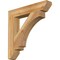 Ekena Millwork Imperial Slat Rough Sawn Bracket, Western Red Cedar, 4"W x 24"D x 24"H BKT04X24X24IMP06RWR - alternate 1